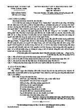 Đề thi khảo sát môn Ngữ văn lớp 12 - Năm học 2016-2017 - Sở GD & ĐT Quảng Ninh